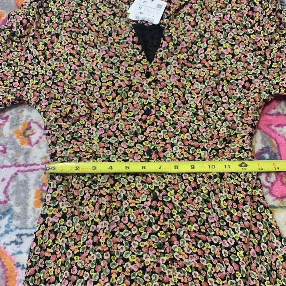 Zara Liberty Floral Printed Mini Dress | Boho Y2K 90s Retro - Picture 13 of 15